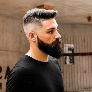 Men getting beard and haircut services in San José Del Cabo